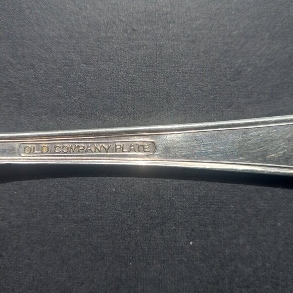 Silver Plate Flatware Lot of 8 Vintage Old Company Plate 'R' Monogrammed - Picture 4 of 5